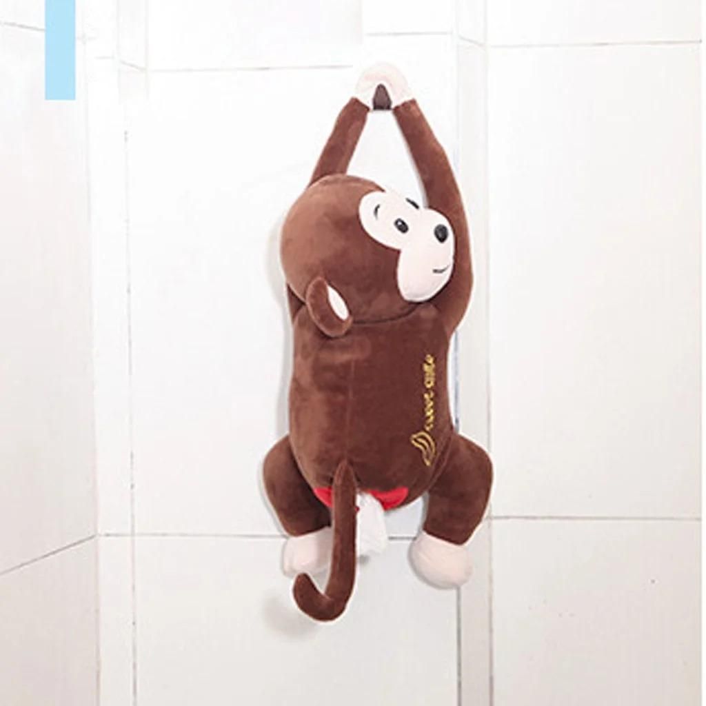 Creative Tissue Box, Hanging Monkey Tissue Holder Napkin Box, Animal Tissue Paper Holder Case for Car Home Kitchen Bathroom Office